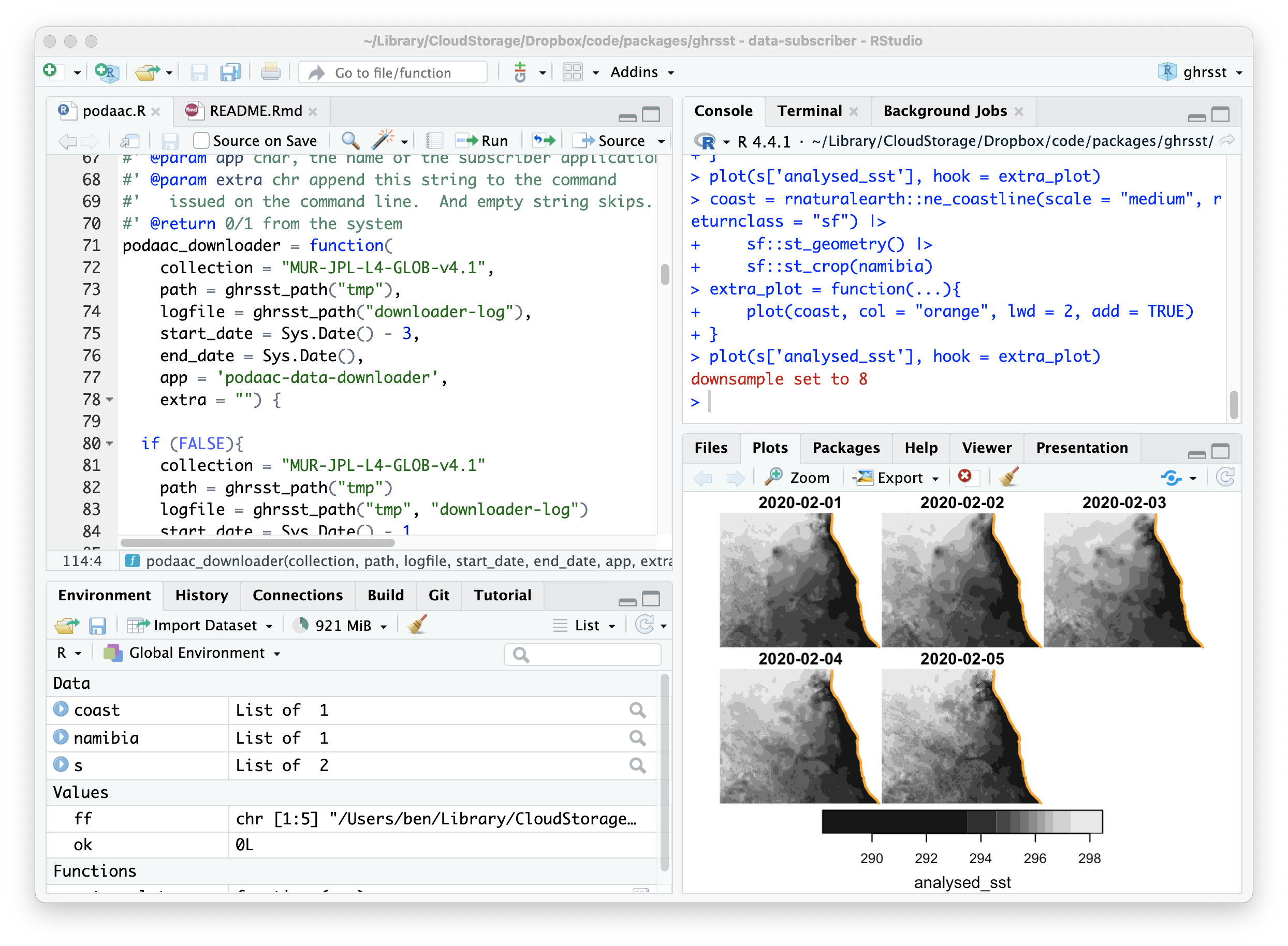 Rstudio screenshot